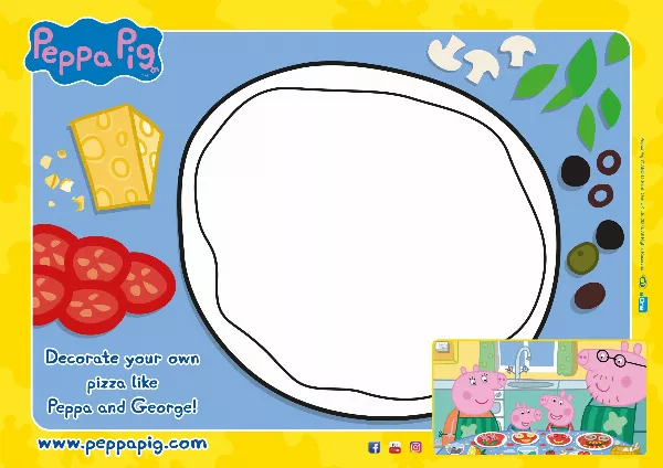 Peppa Pig Pizza Decorating